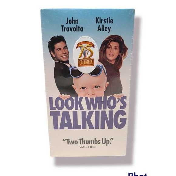 New Look Whos Talking VHS 1996 John Travolta Kirstie Alley TriStar Sealed